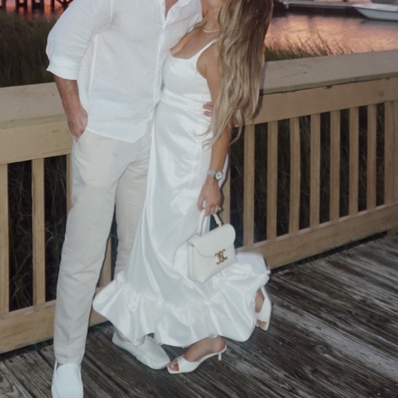 Show Me Your MuMu Rebecca White Midi Dress - Picture 6 of 9